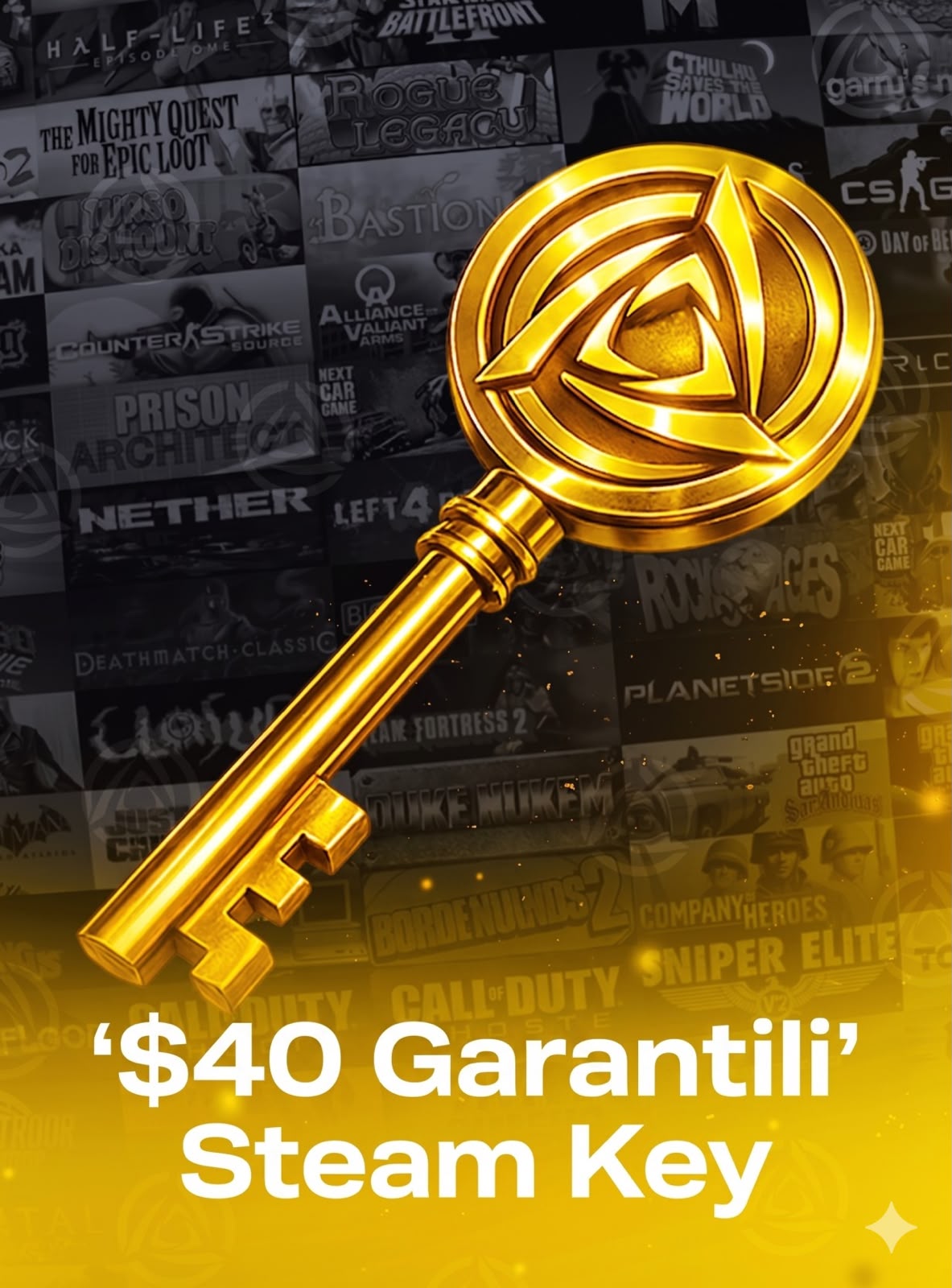 STEAM RANDOM KEY (40$)